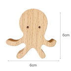 Wall Hooks | Wooden Animal Design & Dual Mounting Options