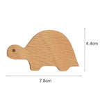 Wall Hooks | Wooden Animal Design & Dual Mounting Options