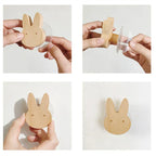Wall Hooks | Wooden Animal Design & Dual Mounting Options