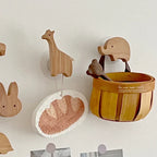Wall Hooks | Wooden Animal Design & Dual Mounting Options