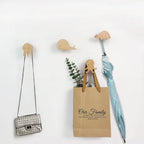 Wall Hooks | Wooden Animal Design & Dual Mounting Options