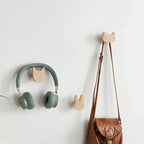 Wall Hooks | Wooden Animal Design & Dual Mounting Options