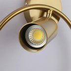 Wall Lamp | Adjustable Directional Shade & Space-Saving | Black & Gold Finish