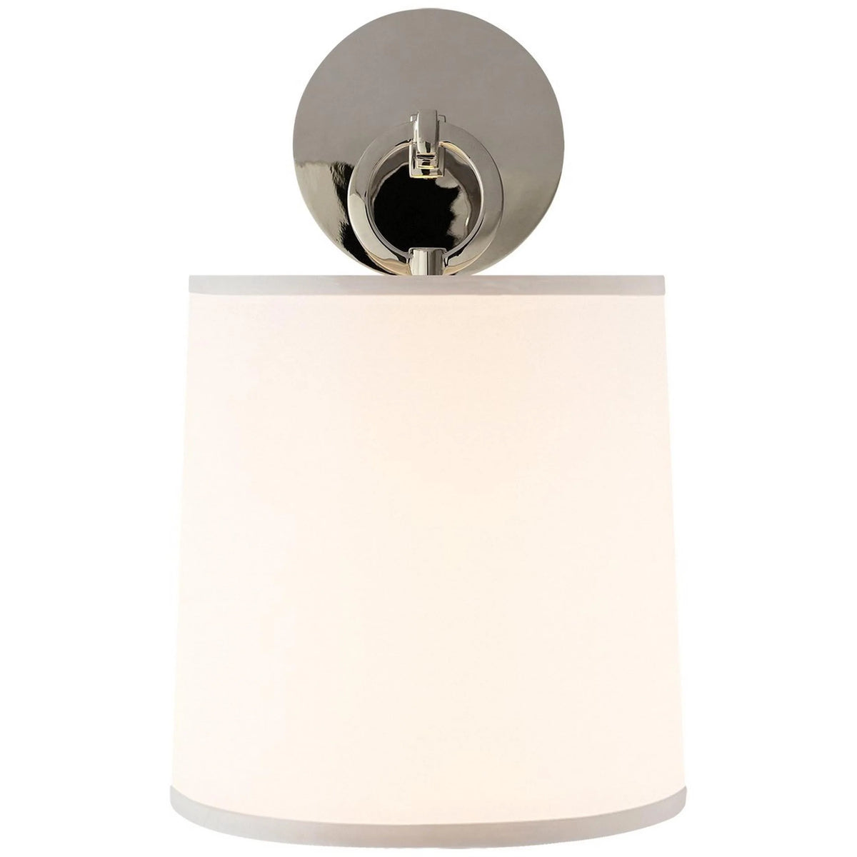 Wall Lamp | Brass Body, Ring Frame & Fabric Shade