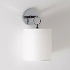 Wall Lamp | Brass Body, Ring Frame & Fabric Shade