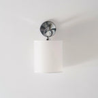 Wall Lamp | Brass Body, Ring Frame & Fabric Shade