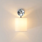 Wall Lamp | Brass Body, Ring Frame & Fabric Shade