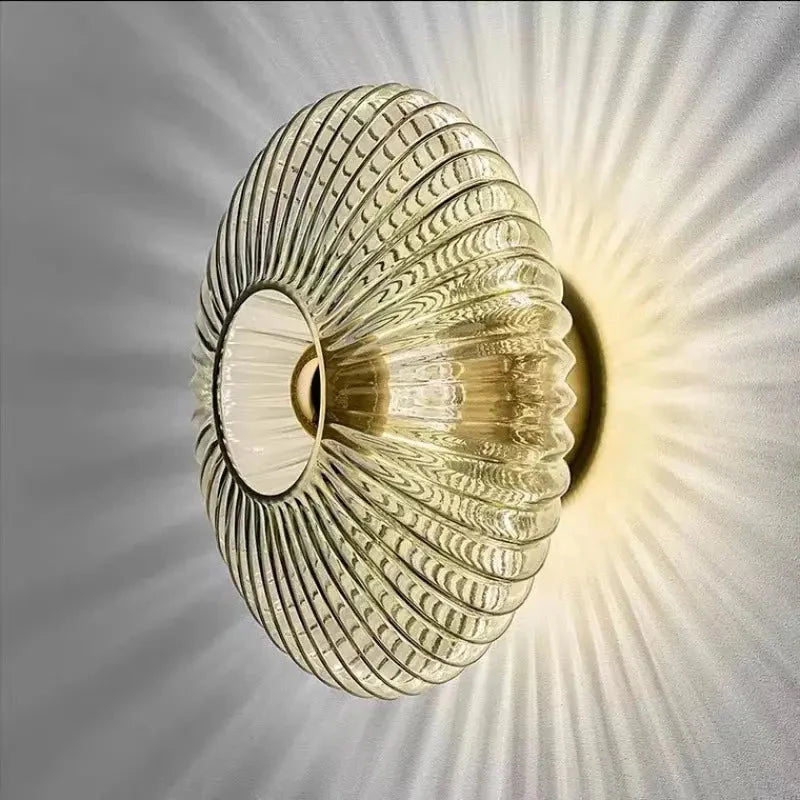 Wall Lamp | Clear Glass & Matte Metal | E27 Socket