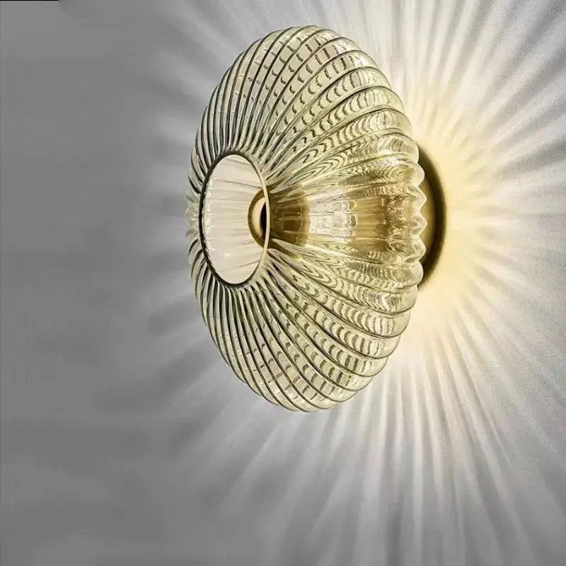 Wall Lamp | Clear Glass & Matte Metal | E27 Socket