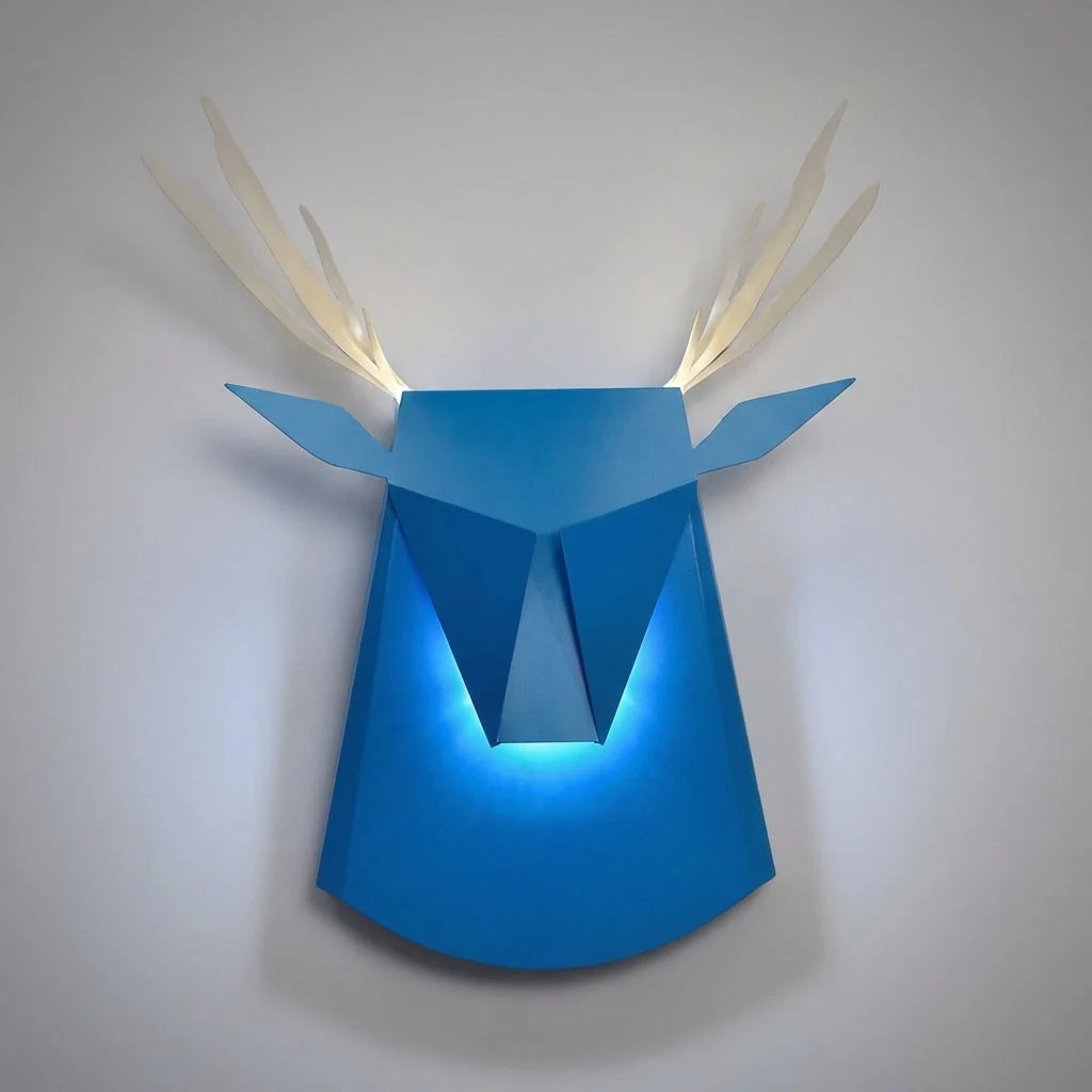 Wall Lamp | Deer Silhouette & Soft LED | 38 x 35 cm