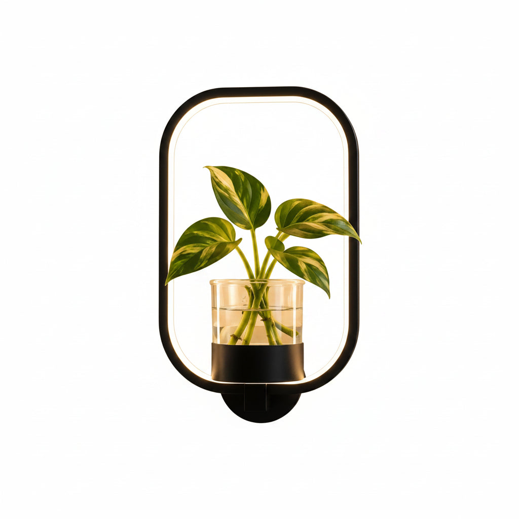Wall Lamp | Glass Vase & Warm LED