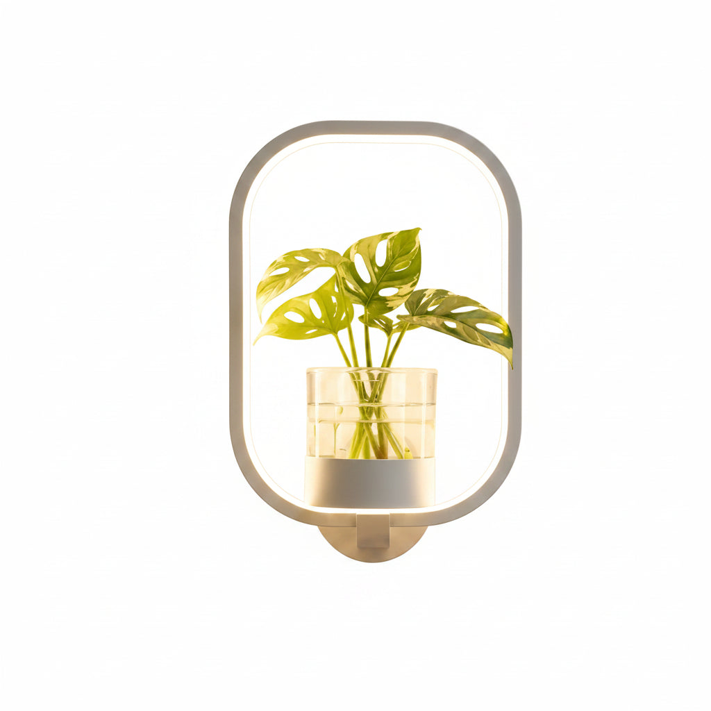 Wall Lamp | Glass Vase & Warm LED