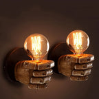 Wall Lamp | Hand-Shaped Sculptural Resin Construction & E26 Socket | Left Or Right Hand