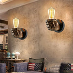 Wall Lamp | Hand-Shaped Sculptural Resin Construction & E26 Socket | Left Or Right Hand