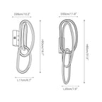 Wall Lamp | Integrated LED & Acrylic Shade | Two Sizes