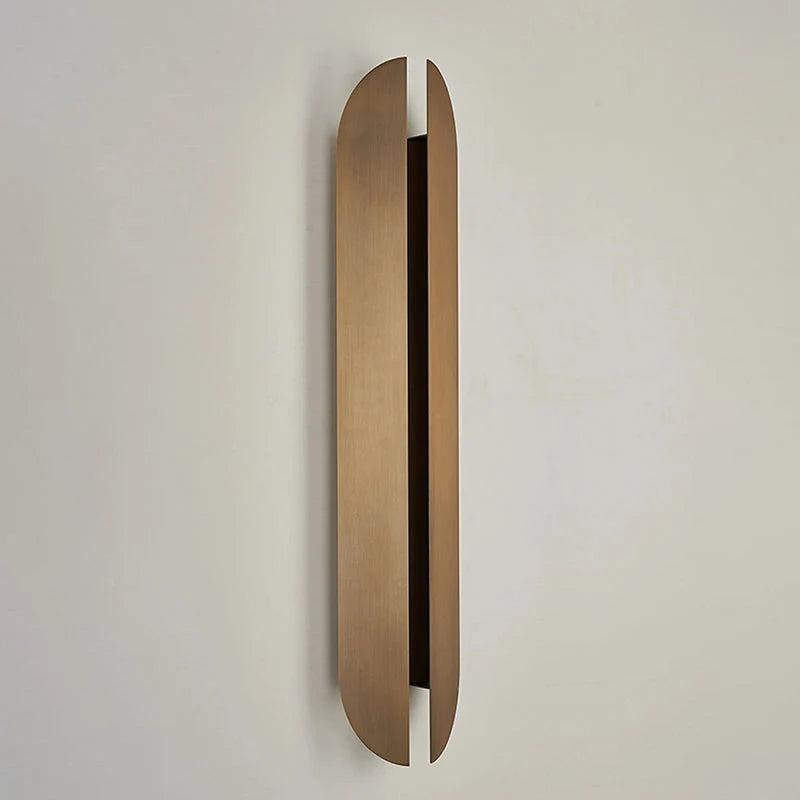 Wall Lamp | Integrated LED & Copper-Finish Stainless Steel | 60 cm