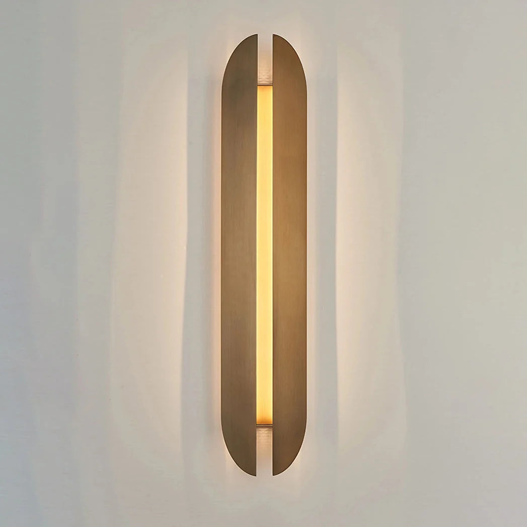 Wall Lamp | Integrated LED & Copper-Finish Stainless Steel | 60 cm