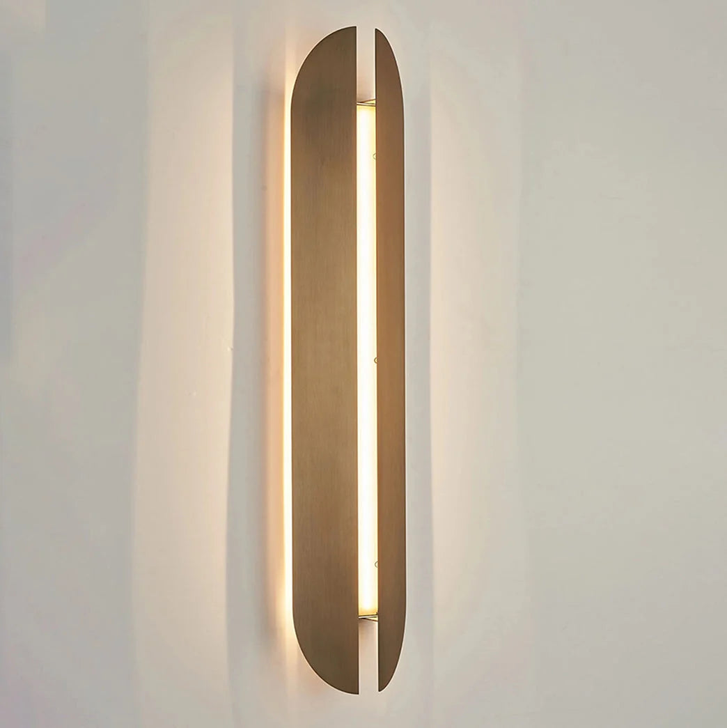 Wall Lamp | Integrated LED & Copper-Finish Stainless Steel | 60 cm