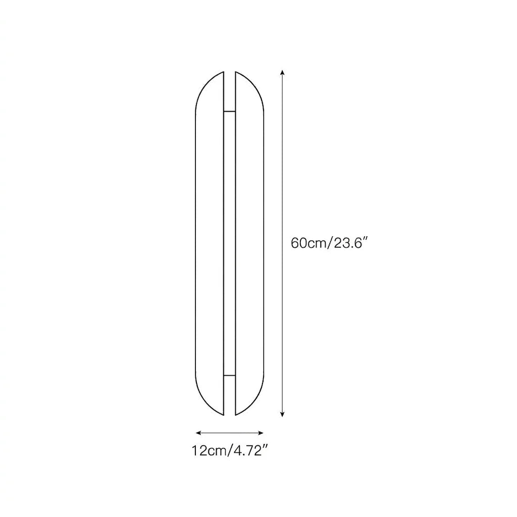 Wall Lamp | Integrated LED & Copper-Finish Stainless Steel | 60 cm