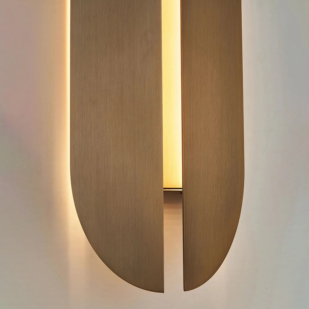 Wall Lamp | Integrated LED & Copper-Finish Stainless Steel | 60 cm