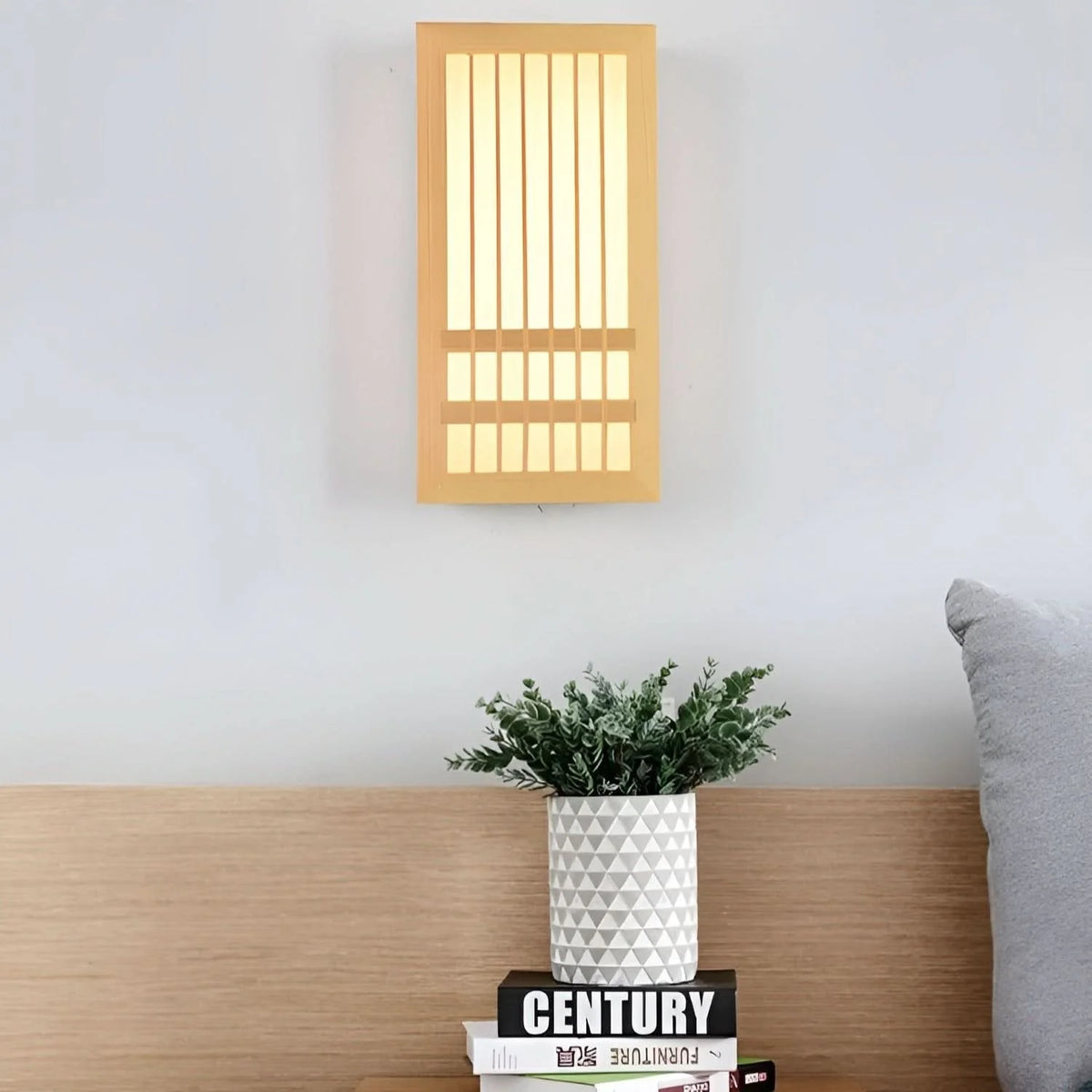 Wall Lamp | Japandi Wood & Acrylic Warm Light