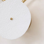 Wall Lamp | Lotus Ceramic Petals & Gold Metal