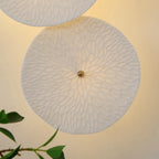 Wall Lamp | Lotus Ceramic Petals & Gold Metal