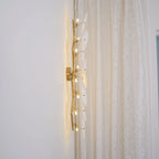 Wall Lamp | Lotus Ceramic Petals & Gold Metal