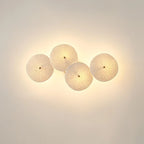Wall Lamp | Lotus Ceramic Petals & Gold Metal