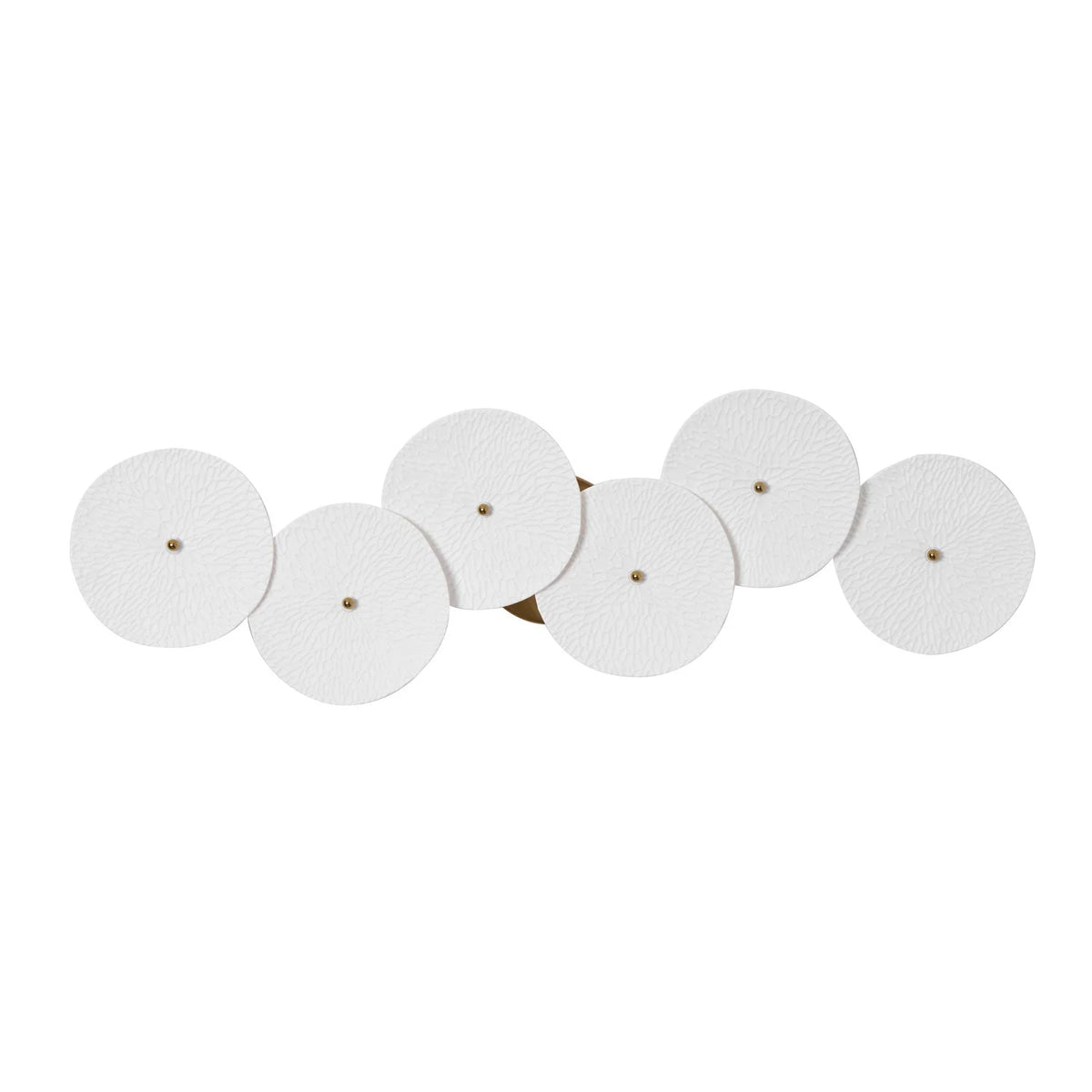 Wall Lamp | Lotus Ceramic Petals & Gold Metal
