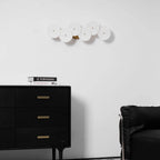 Wall Lamp | Lotus Ceramic Petals & Gold Metal