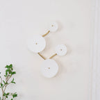 Wall Lamp | Lotus Ceramic Petals & Gold Metal