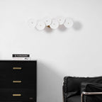 Wall Lamp | Lotus Ceramic Petals & Gold Metal