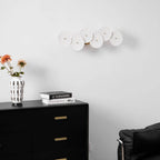 Wall Lamp | Lotus Ceramic Petals & Gold Metal