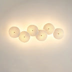 Wall Lamp | Lotus Ceramic Petals & Gold Metal