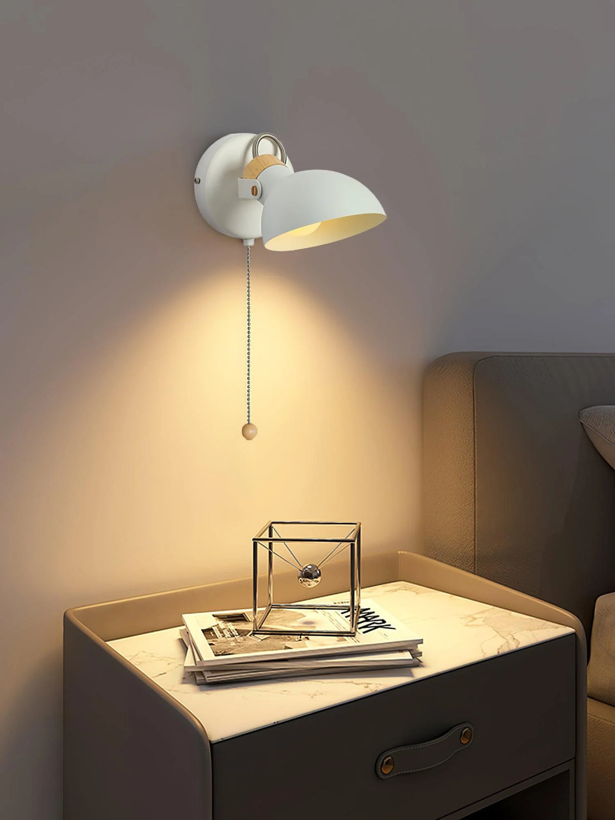 Wall Lamp | Metal Minimalist & E27/E26 Socket | 14 cm Diameter