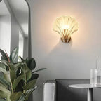 Wall Lamp | Minimalist Glass Shade & Button Switch | 20 cm Diameter