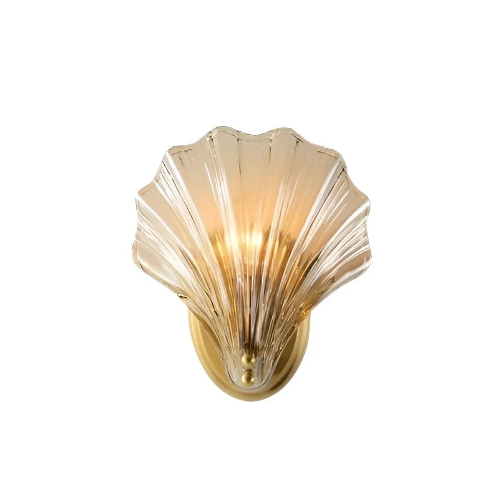 Wall Lamp | Minimalist Glass Shade & Button Switch | 20 cm Diameter