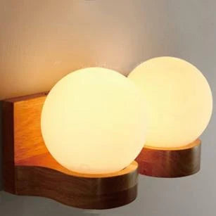 Wall Lamp | Modern Glass Shade & E26-Compatible | Single Or Double Light
