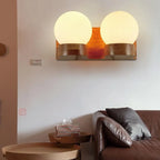 Wall Lamp | Modern Glass Shade & E26-Compatible | Single Or Double Light