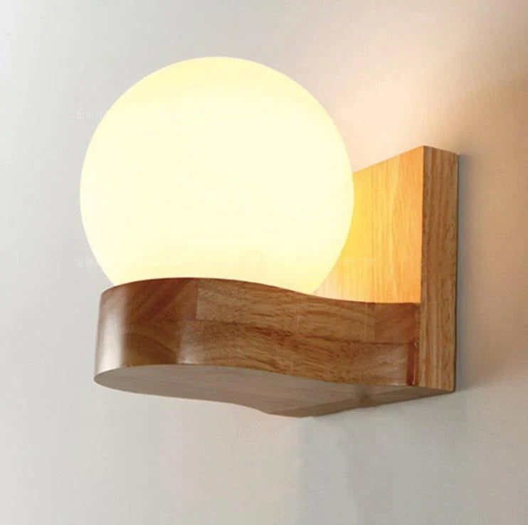 Wall Lamp | Modern Glass Shade & E26-Compatible | Single Or Double Light