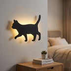 Wall Lamp | Sensor-Activated Energy-Saving Warm LED | Cat Silhouette