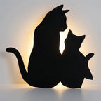 Wall Lamp | Sensor-Activated Energy-Saving Warm LED | Cat Silhouette
