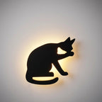 Wall Lamp | Sensor-Activated Energy-Saving Warm LED | Cat Silhouette