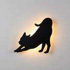 Wall Lamp | Sensor-Activated Energy-Saving Warm LED | Cat Silhouette