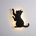 Wall Lamp | Sensor-Activated Energy-Saving Warm LED | Cat Silhouette