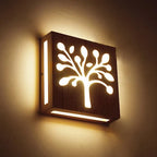 Wall Lamp | Solid Wood & Energy-Saving LED | Plug-In
