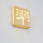 Wall Lamp | Solid Wood & Energy-Saving LED | Plug-In
