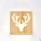 Wall Lamp | Solid Wood & Energy-Saving LED | Plug-In