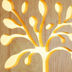 Wall Lamp | Solid Wood & Energy-Saving LED | Plug-In